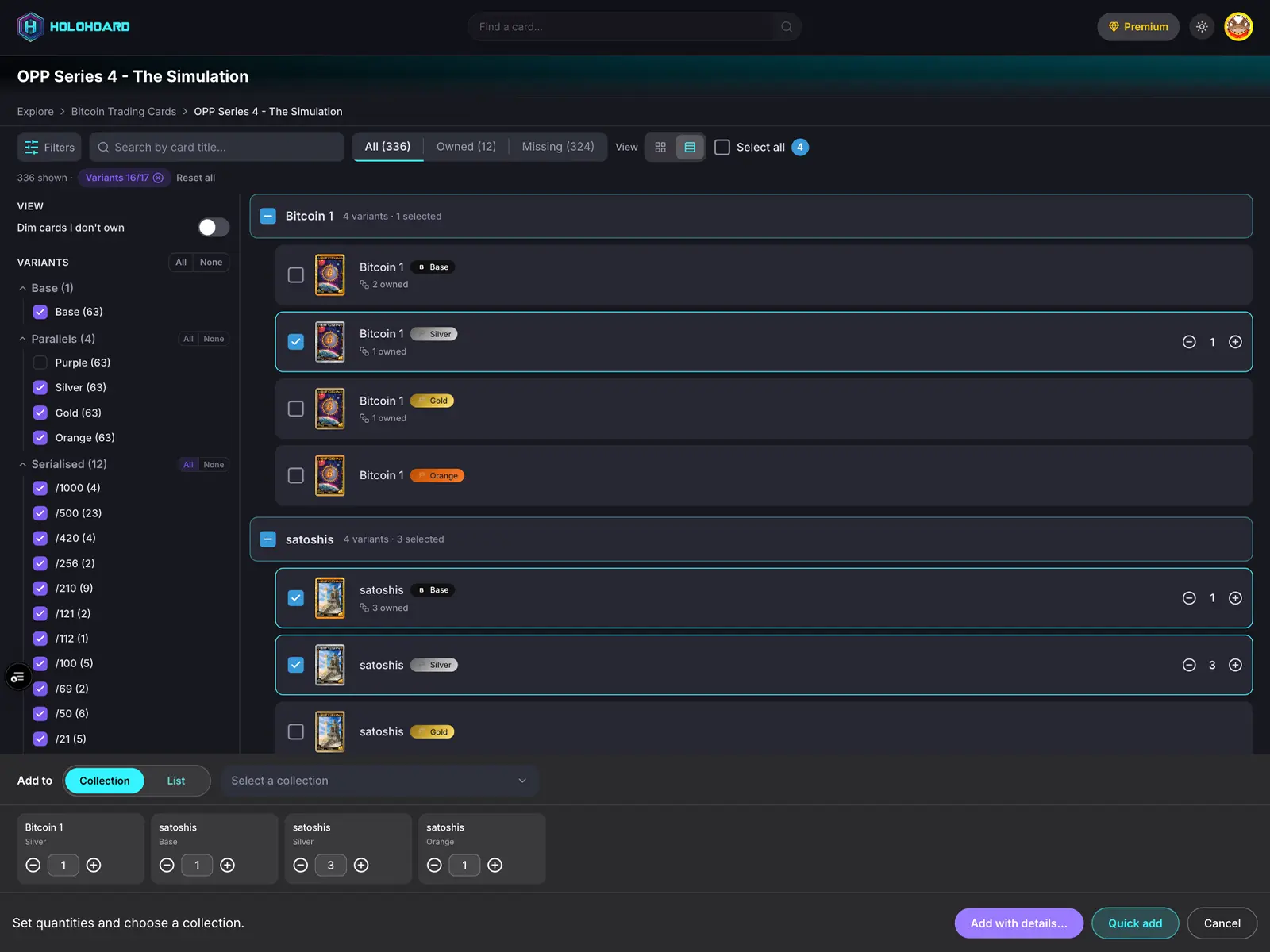 Bulk adding a whole set to a collection in one pass with Select many