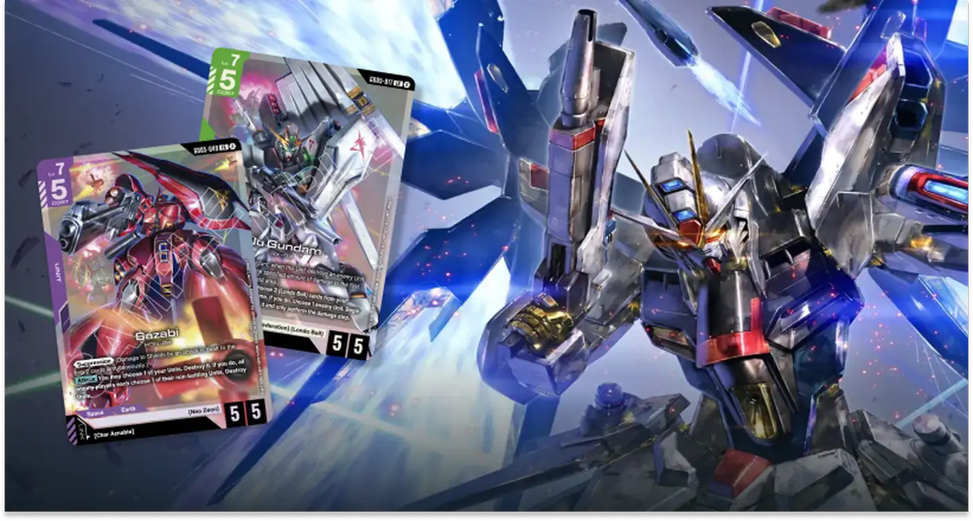 Freedom Ascension GD05 booster set for the Gundam Card Game