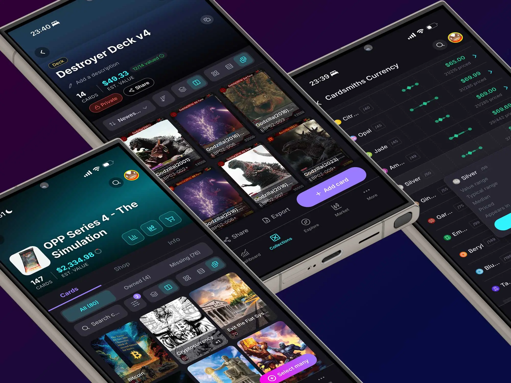 The HoloHoard collection tracker app on Google Play
