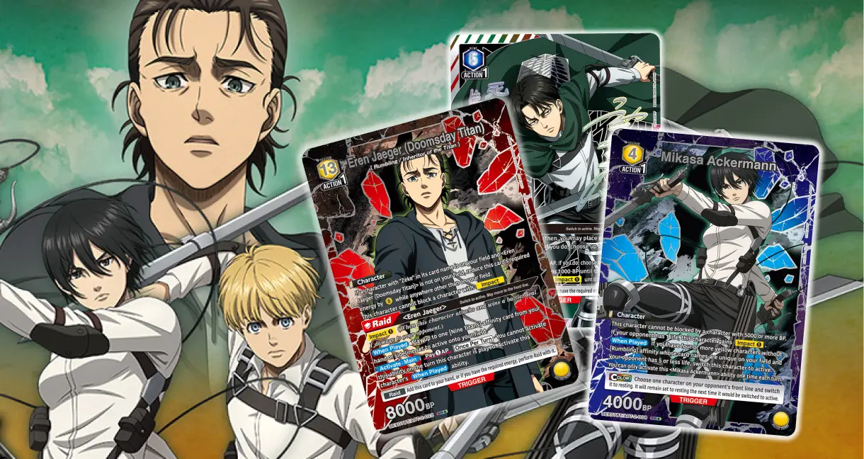 Union Arena Attack on Titan Vol. 2 booster pack