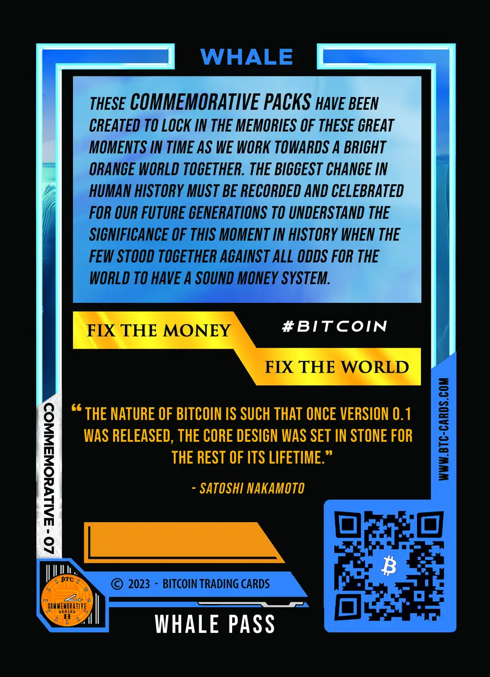 Whale Pass (/10) card back