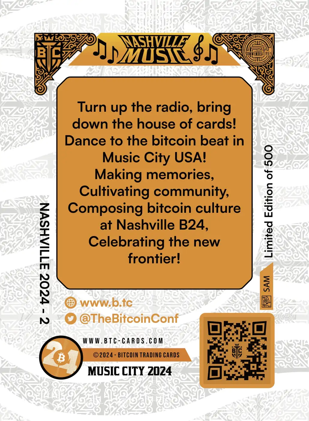 Music City 2024 (Base) card back