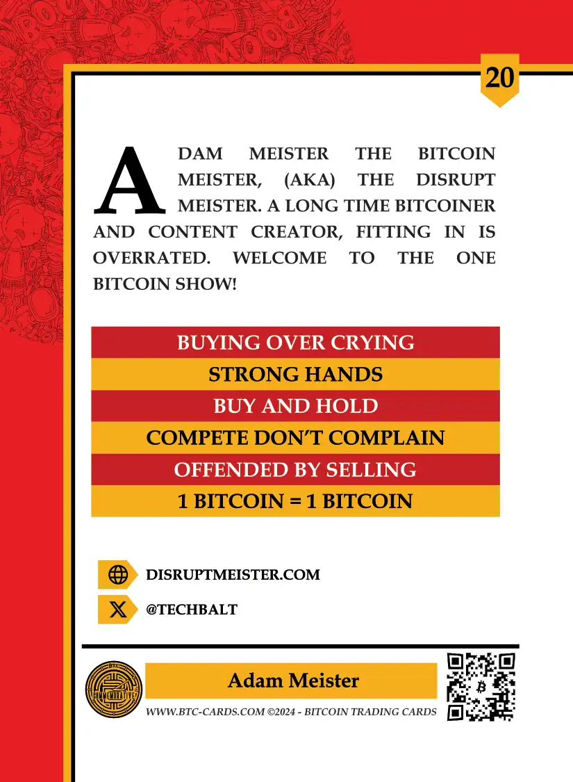 Adam Meister (Base) card back