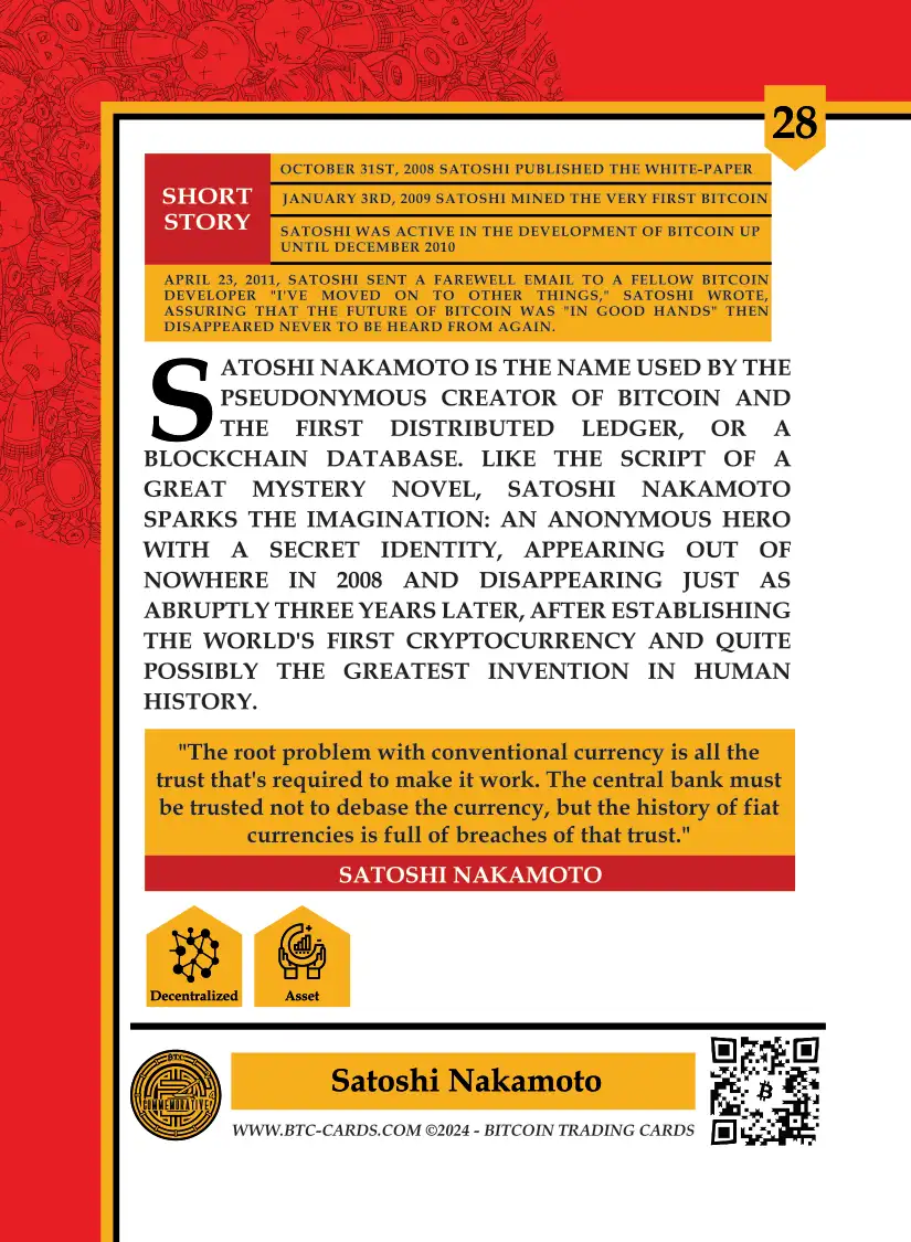 Satoshi Nakamoto (Base) card back