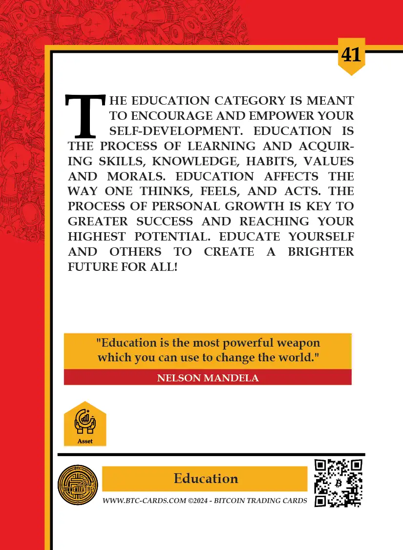 Education (Base) card back
