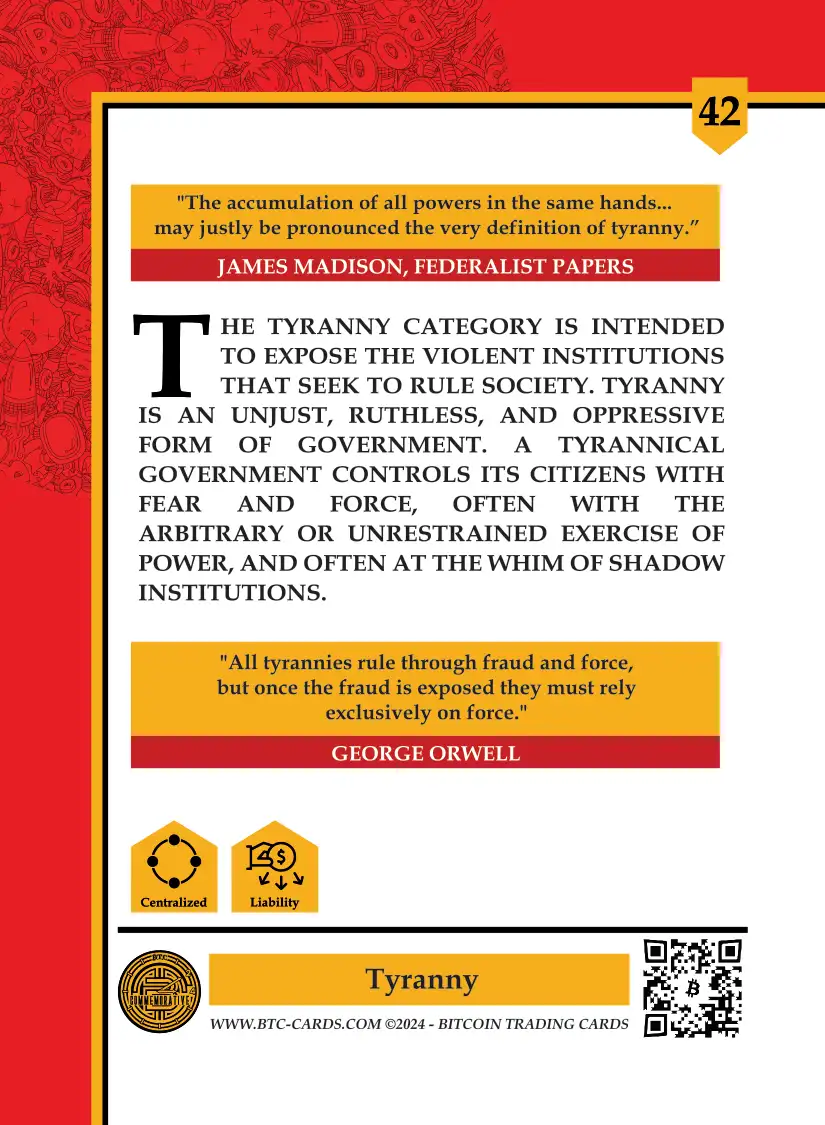Tyranny (Base) card back