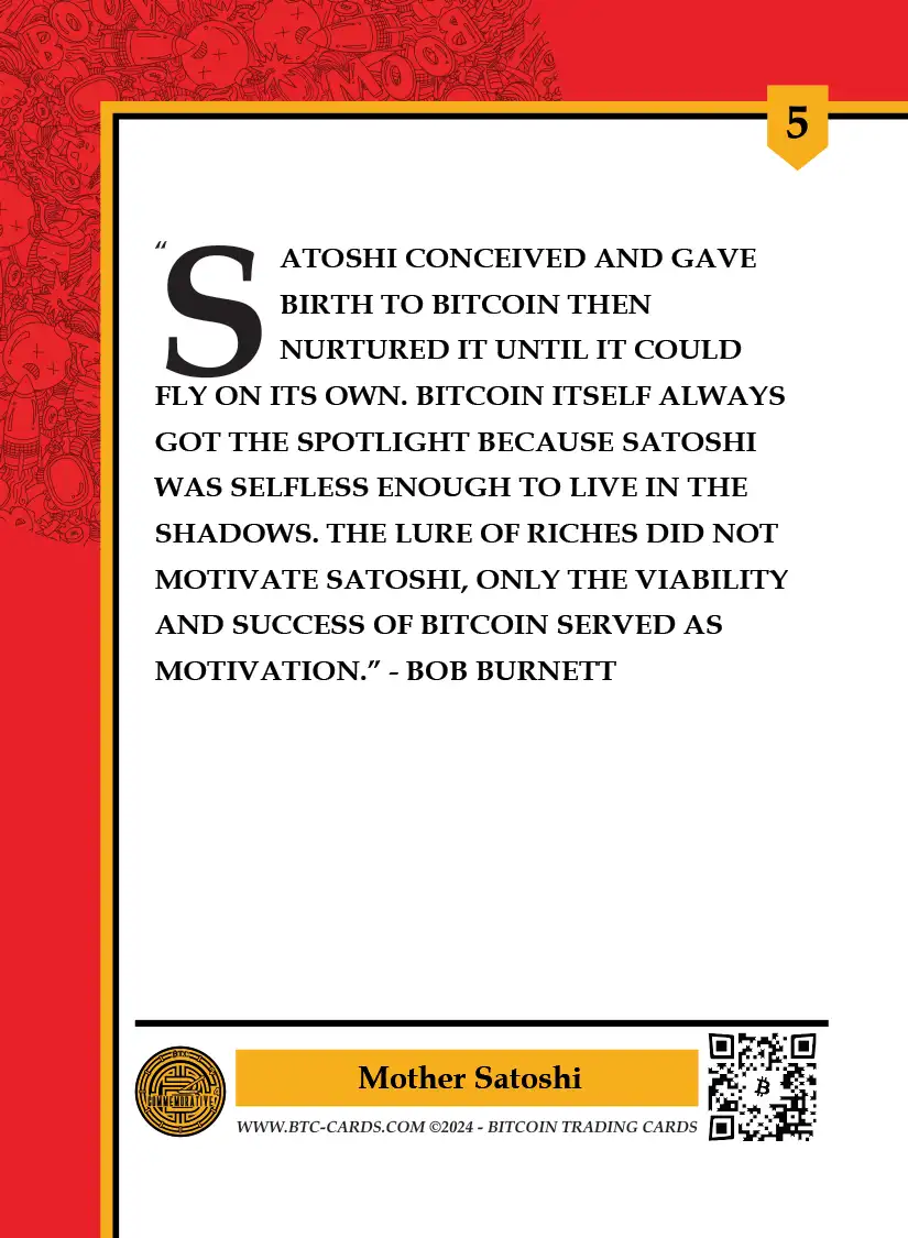 Mother Satoshi (Base) card back