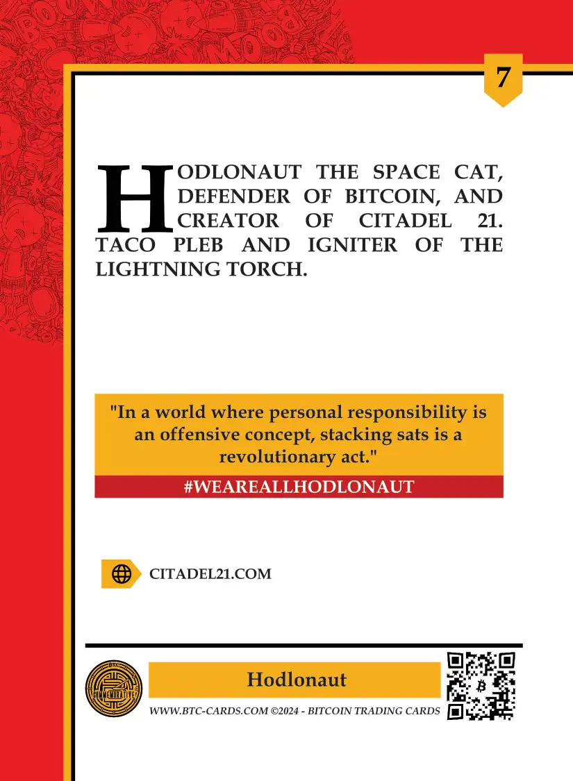 Hodlonaut (Base) card back