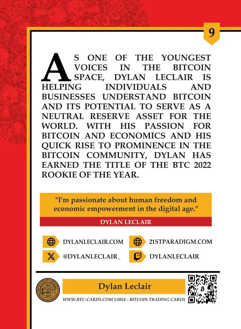 Dyan LeClair (Base) card back