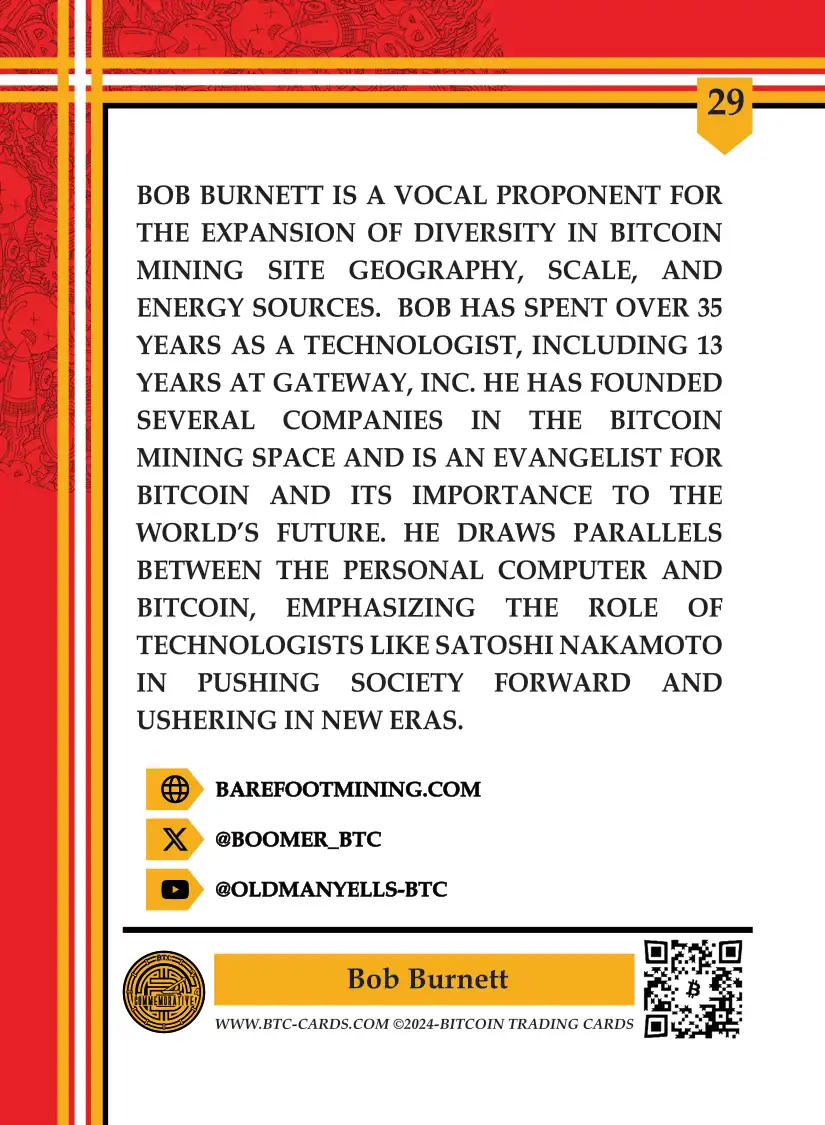 Bob Burnett (/250) card back