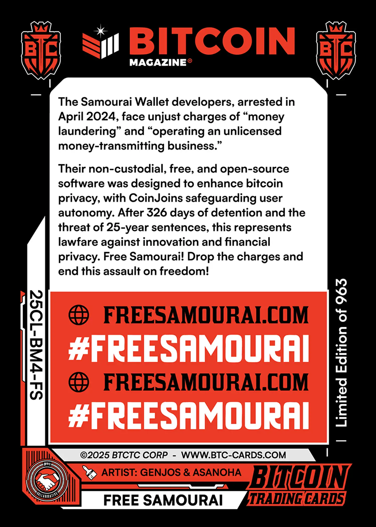 Free Samourai (Promo) card back