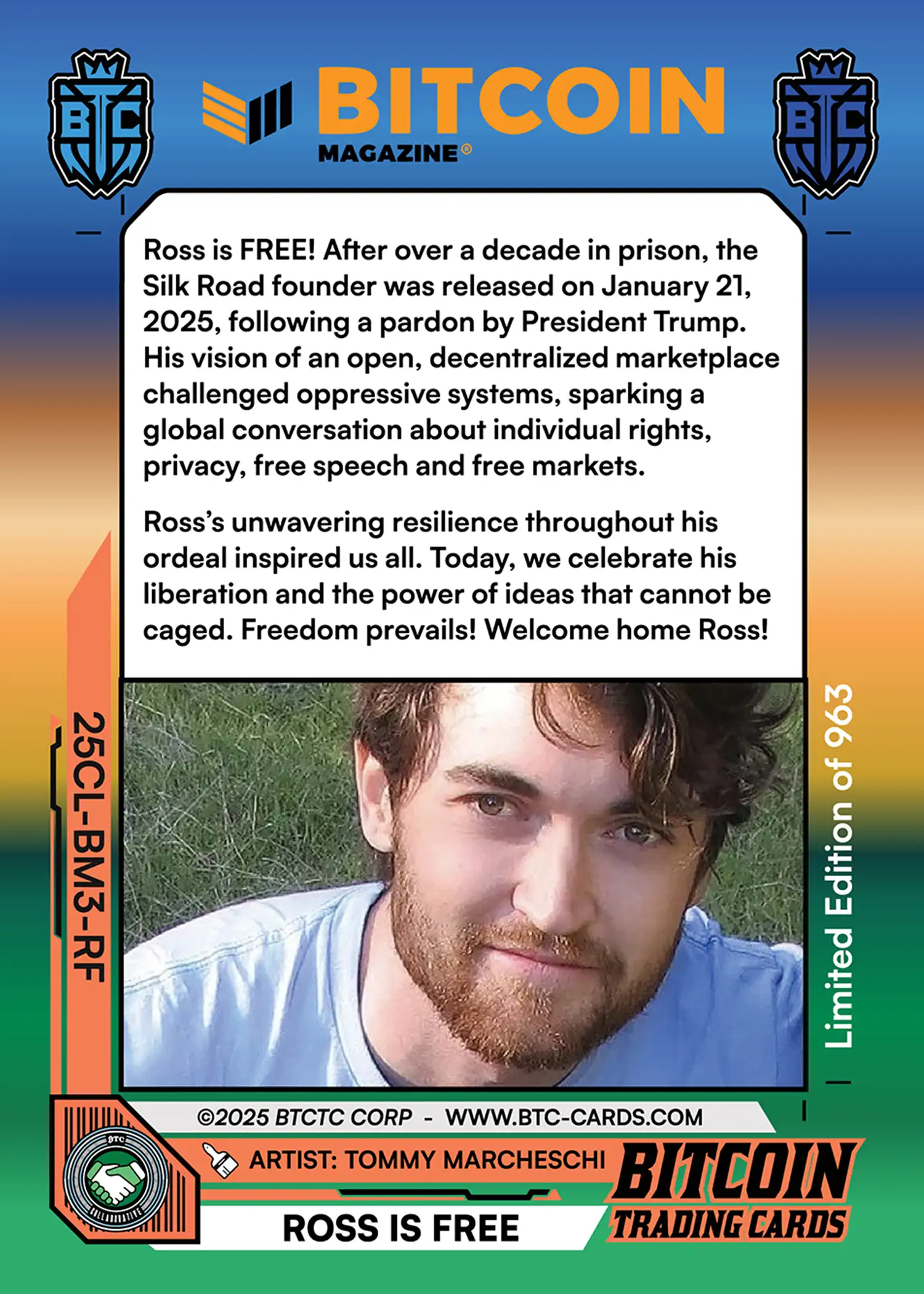 Ross Is Free (Promo) card back