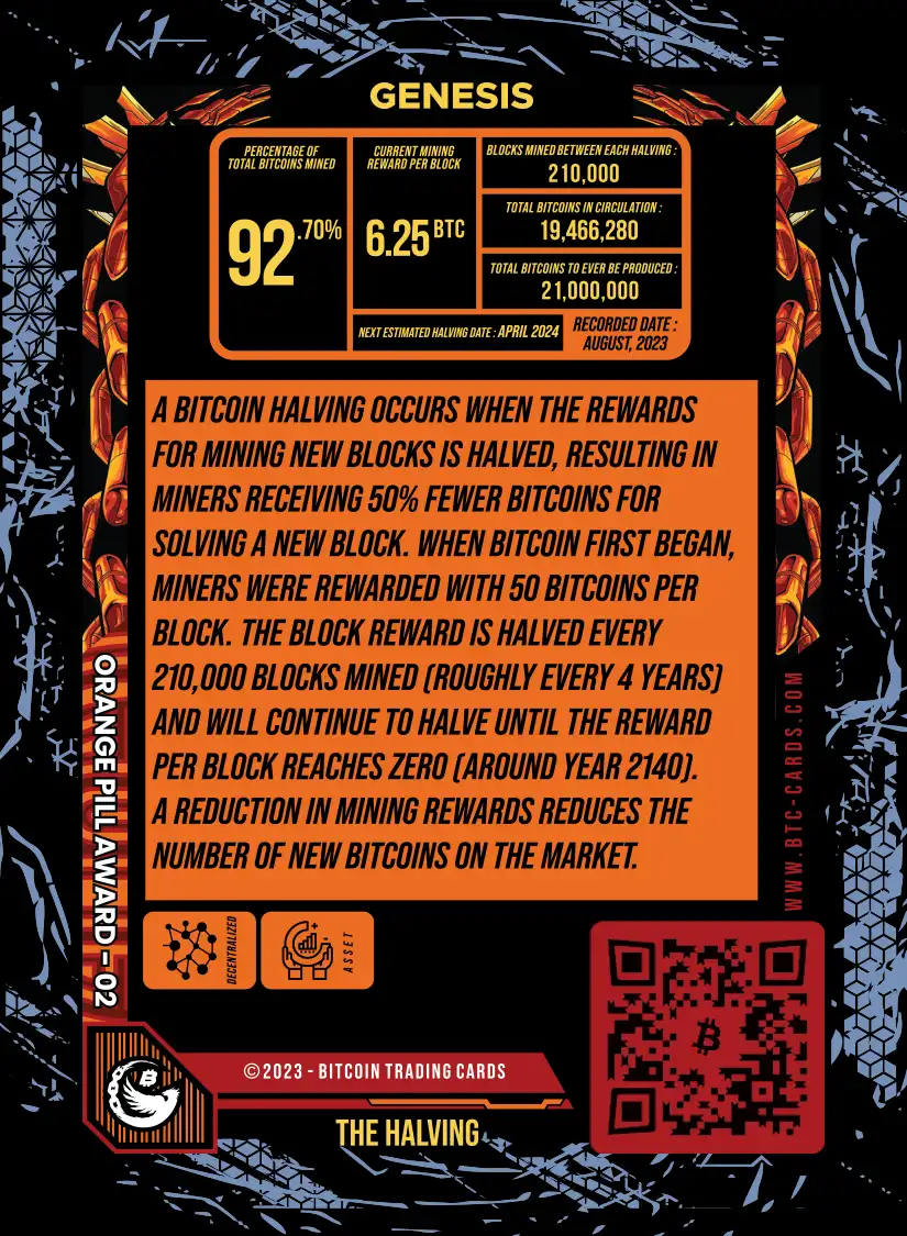 The Halving (/99) card back
