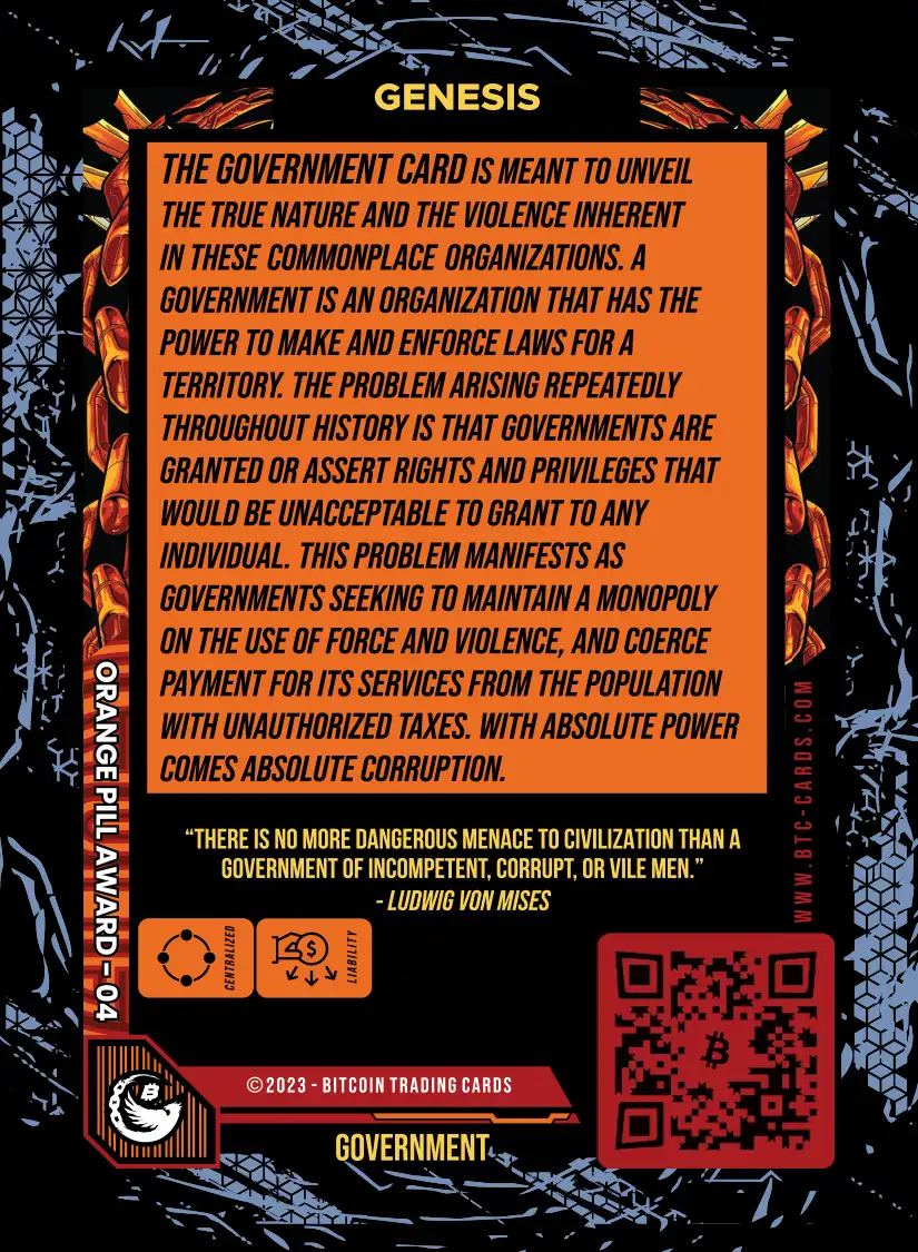 Government (/99) card back