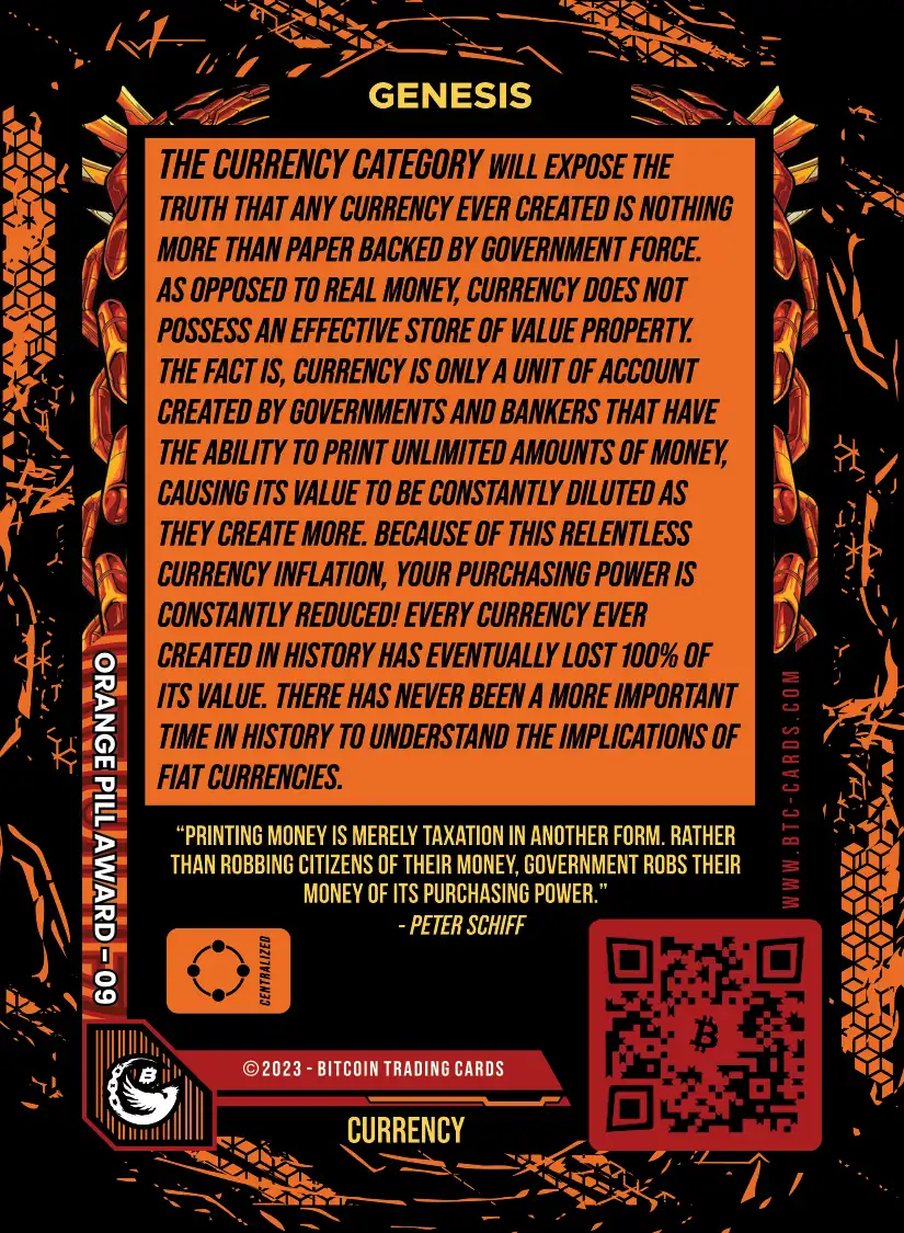 Currency (/99) card back
