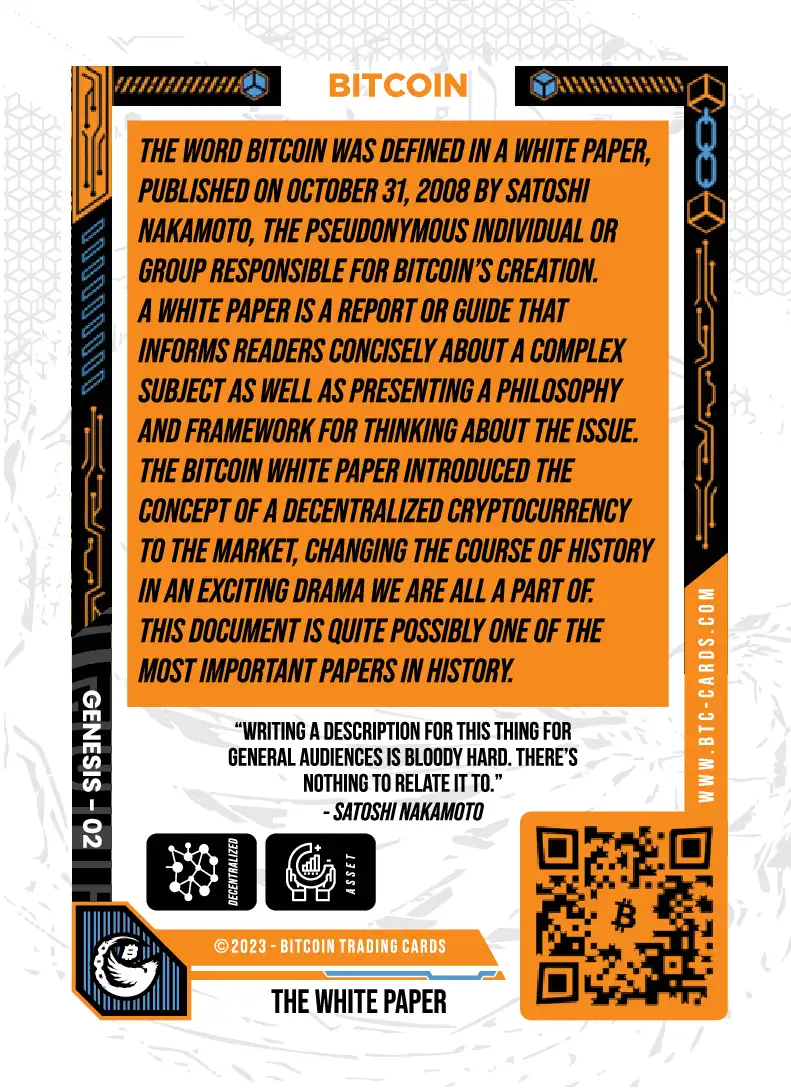 The White Paper (Base) card back