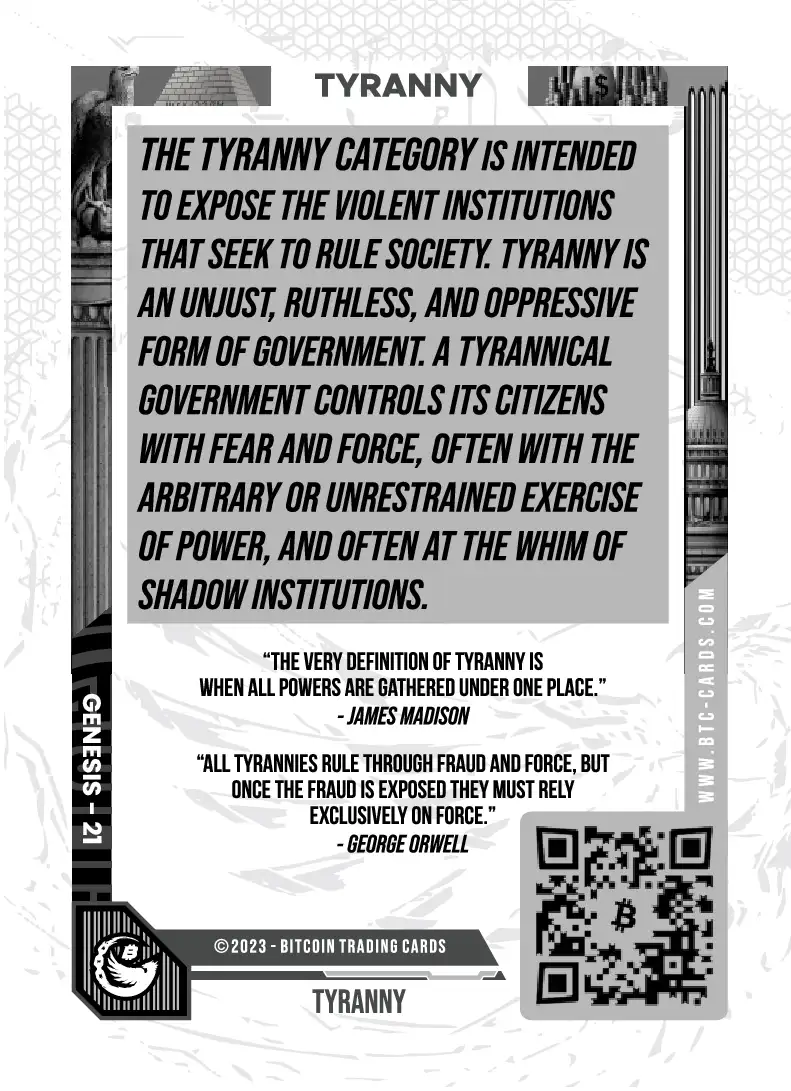 Tyranny (Base) card back