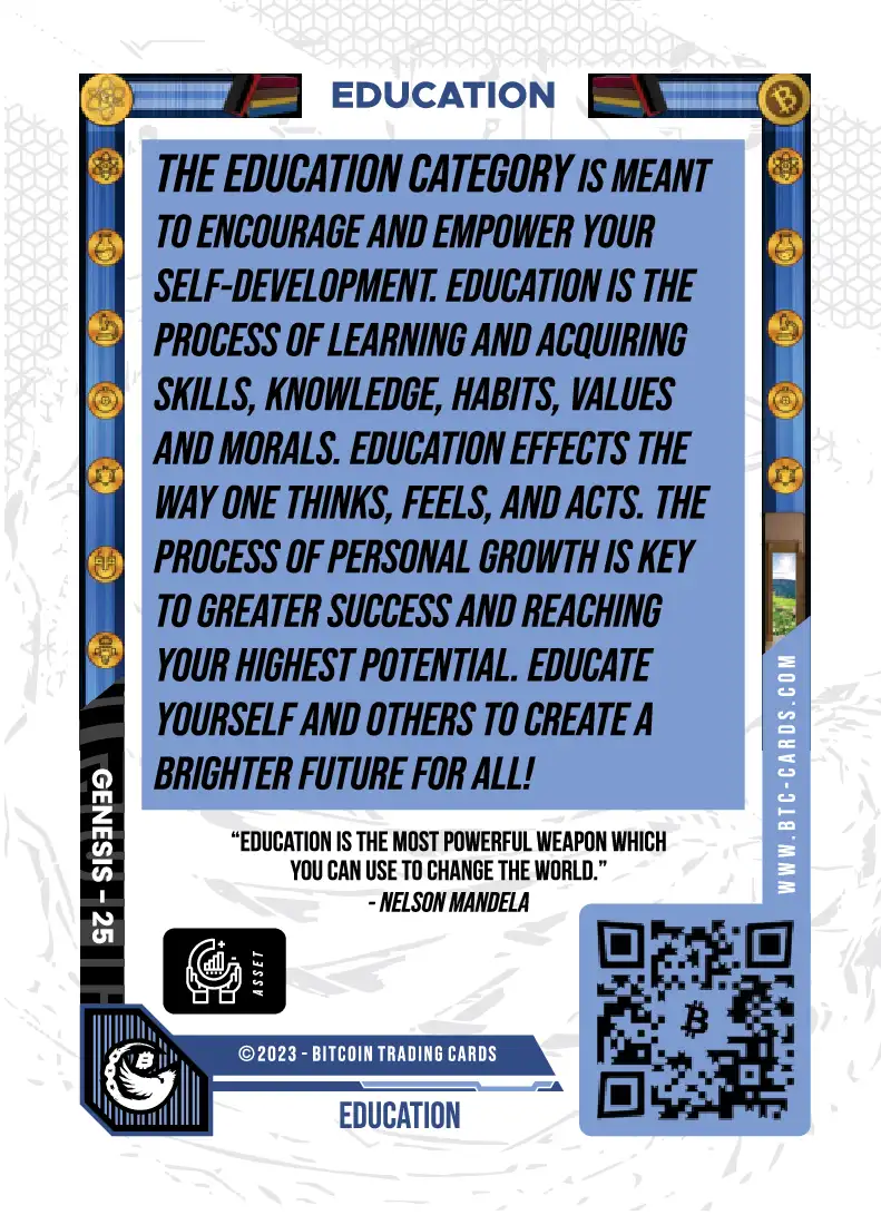Education (Base) card back