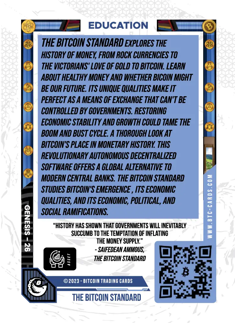 The Bitcoin Standard (Base) card back