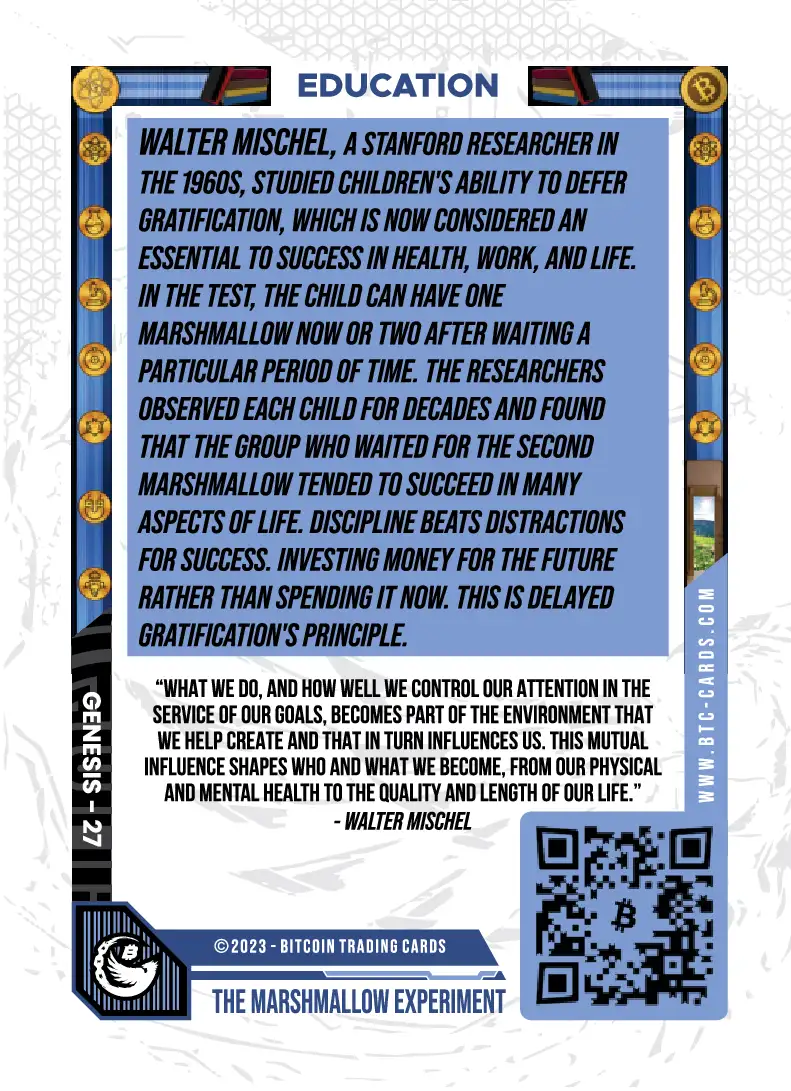 The Marshmallow Experiment (Base) card back