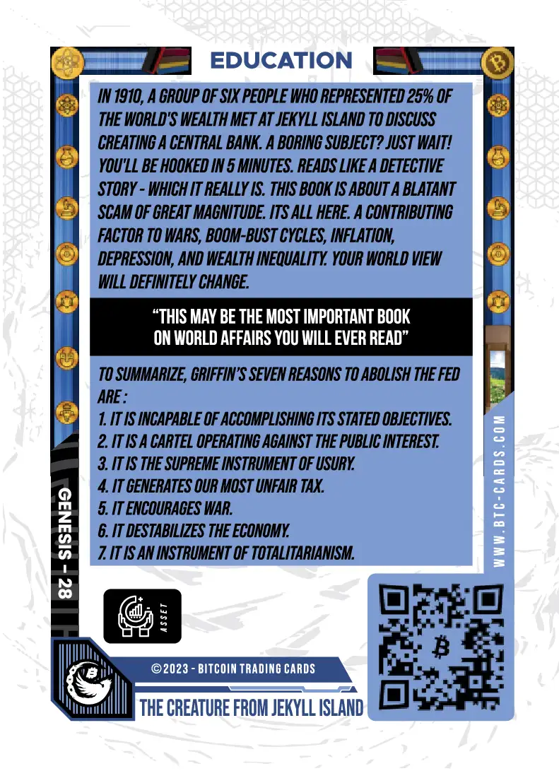 The Creature From Jekyll Island (Base) card back