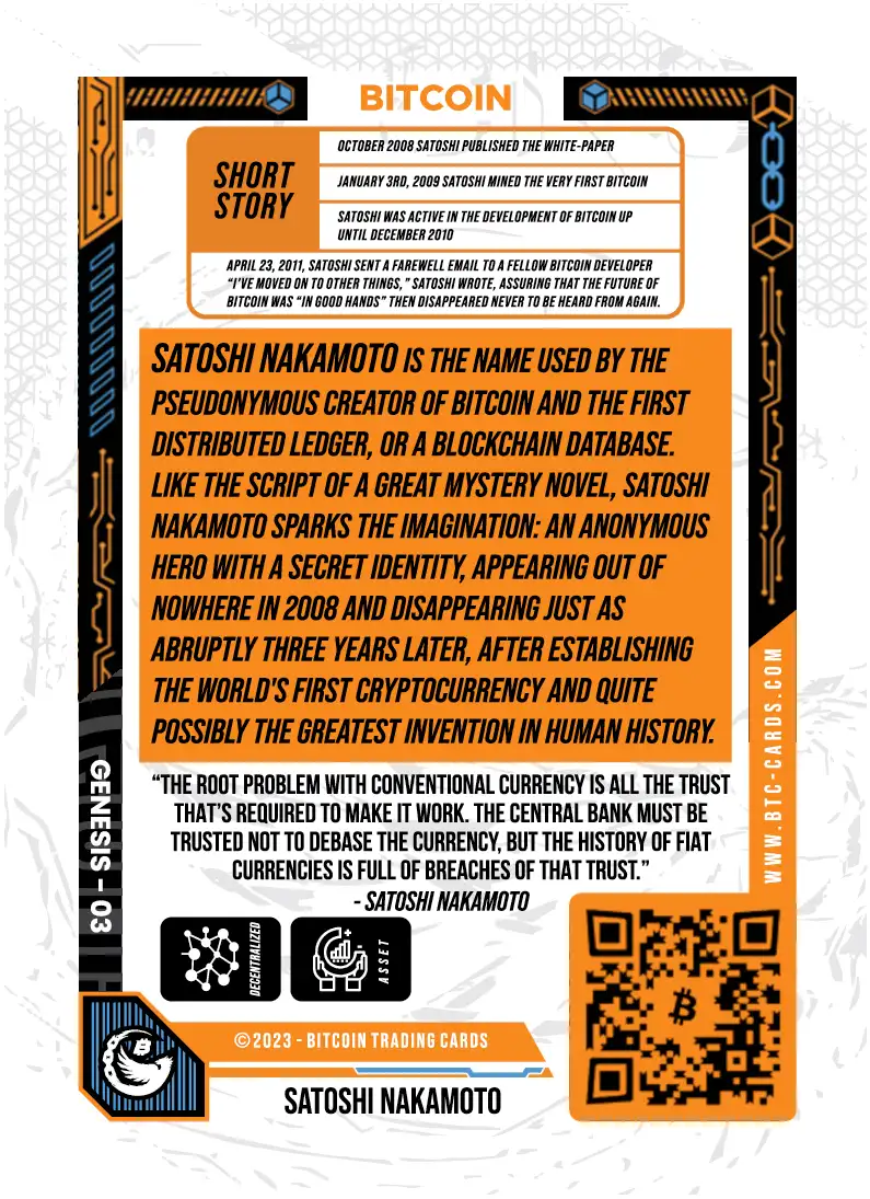 Satoshi Nakamoto (Base) card back