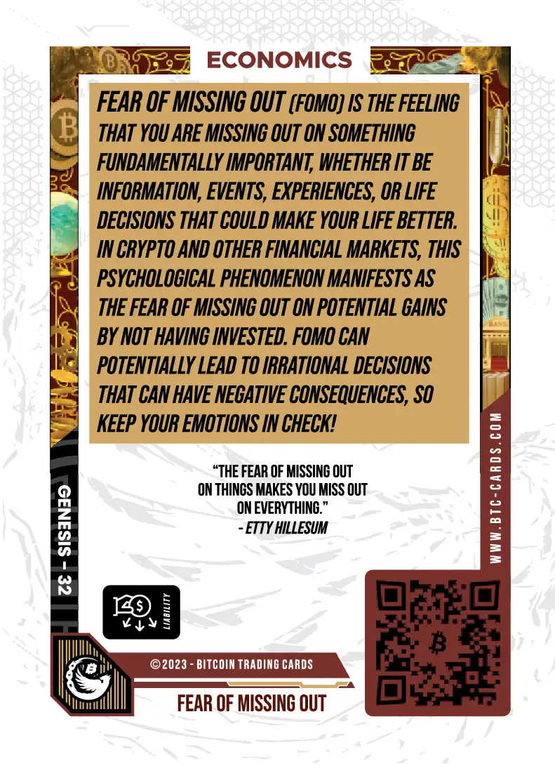 Fear of Missing Out (Base) card back