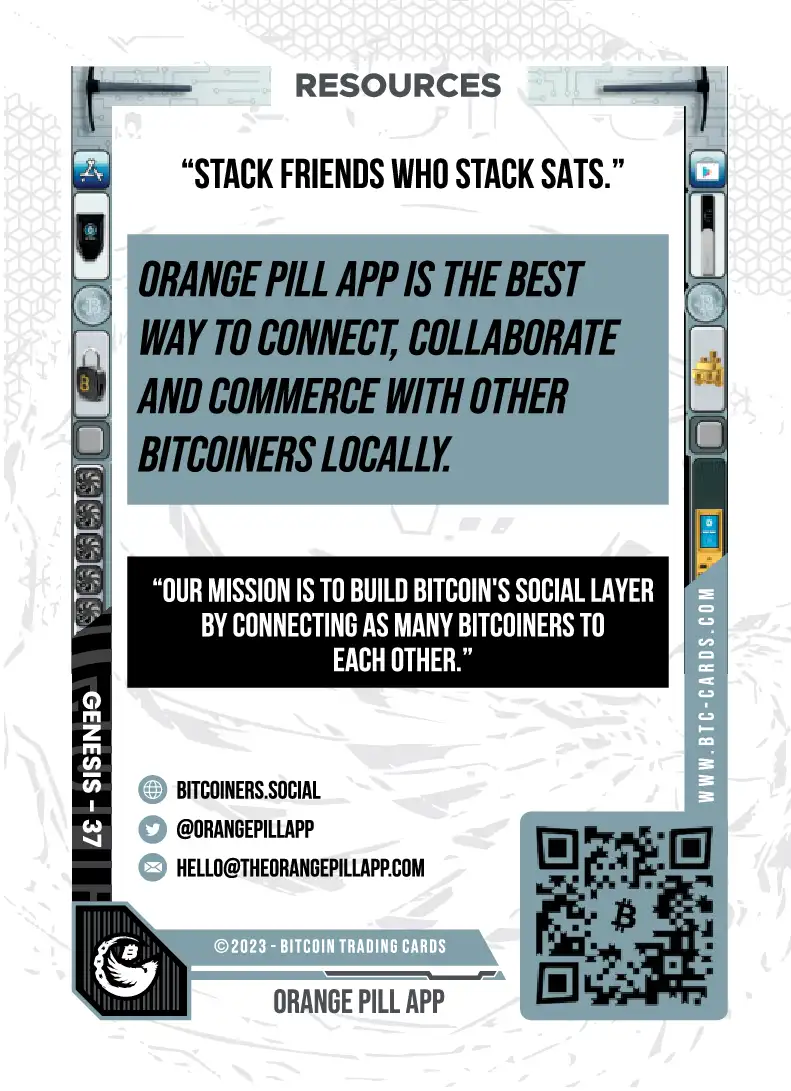 Orange Pill App (Base) card back
