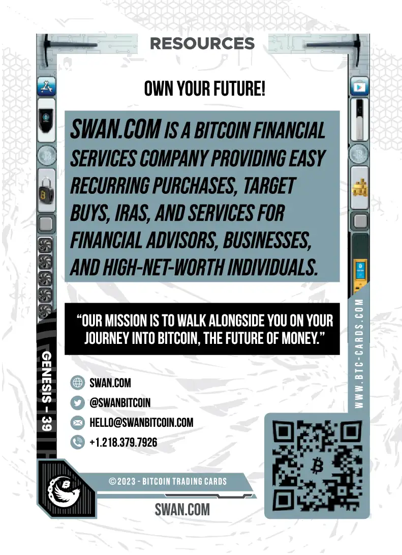 Swan.com (Base) card back