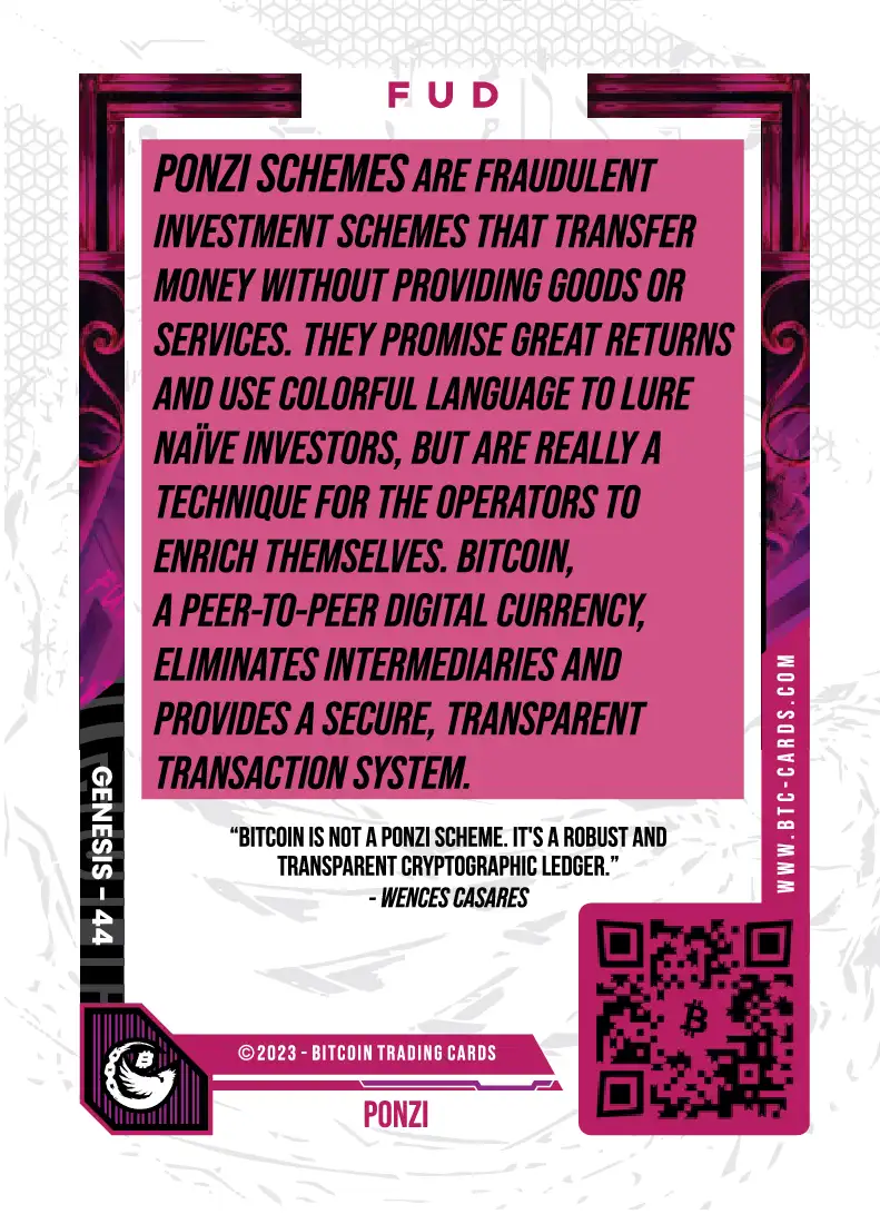 Ponzi (Base) card back