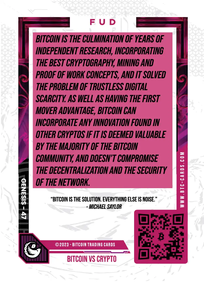 Bitcoin vs. Crypto (Base) card back