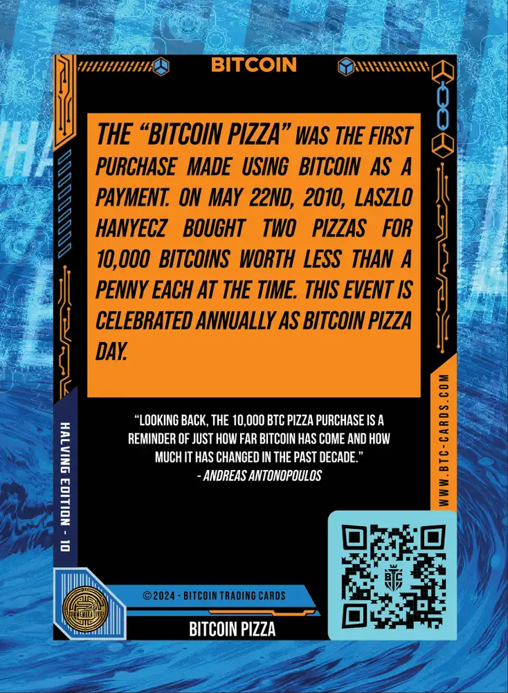 Bitcoin Pizza (Base) card back