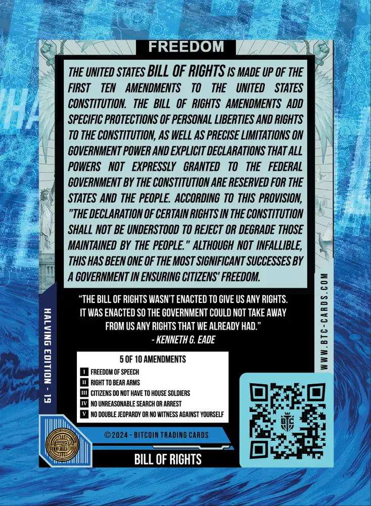 Bill of Rights (Base) card back