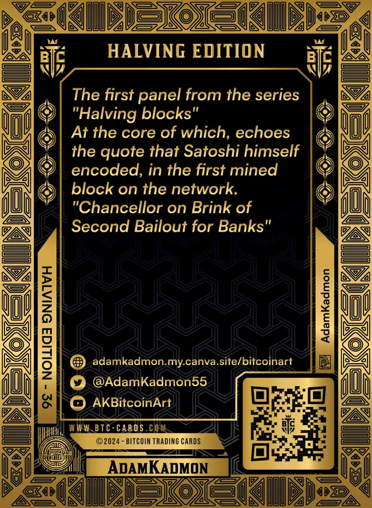 The Genesis Block (/256) card back