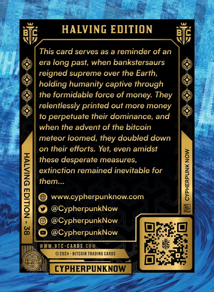 Bitcoin Meteorite (/256) card back