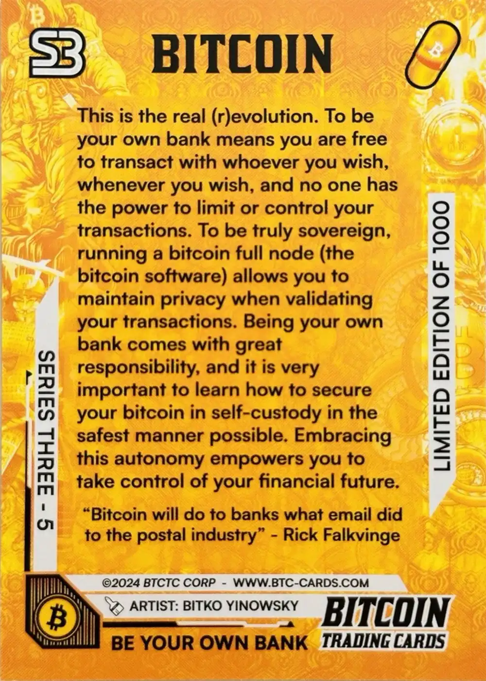 Be Your Own Bank (Base) card back
