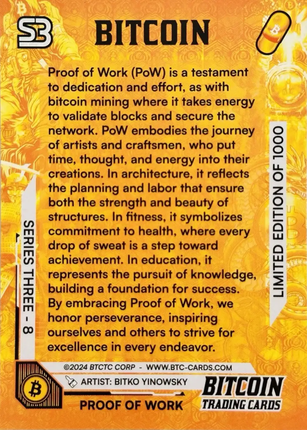 Proof of Work (Base) card back