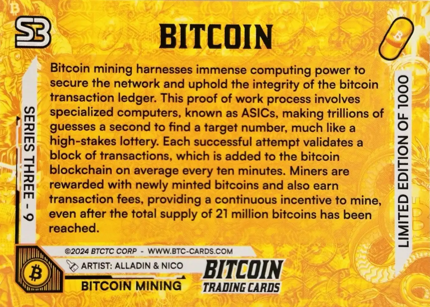Bitcoin Mining (Base) card back