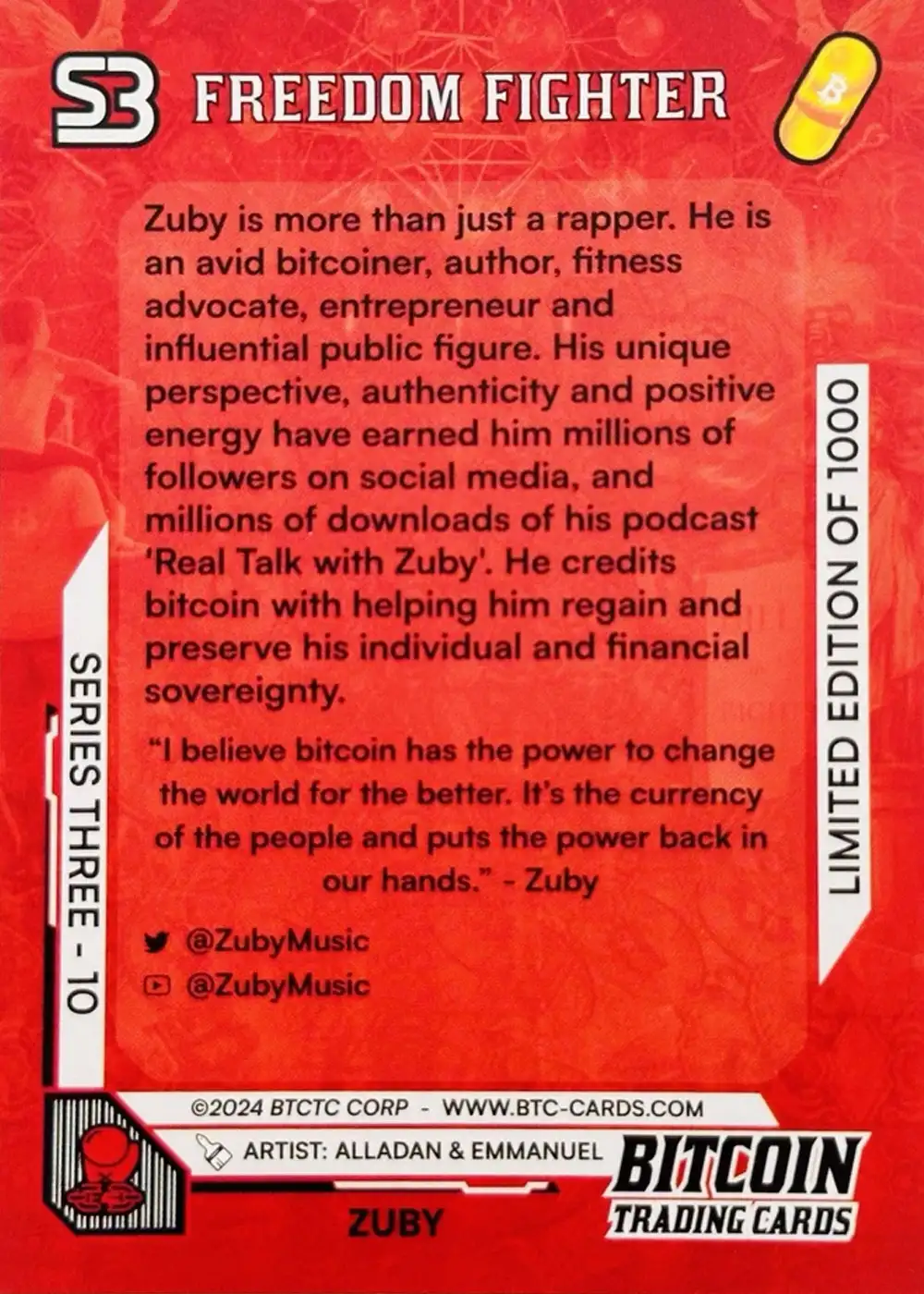 Zuby (Base) card back