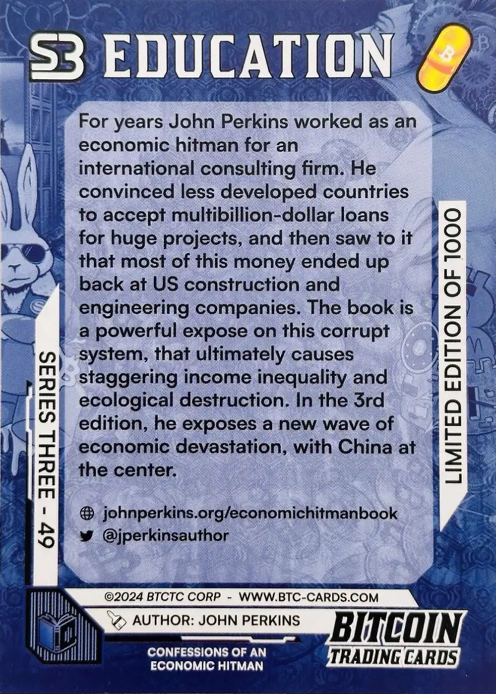 Confessions of an Economic Hitman (Base) card back