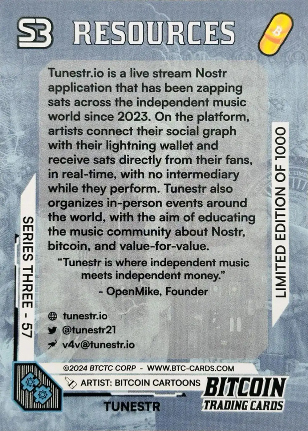 Tunestr (Base) card back