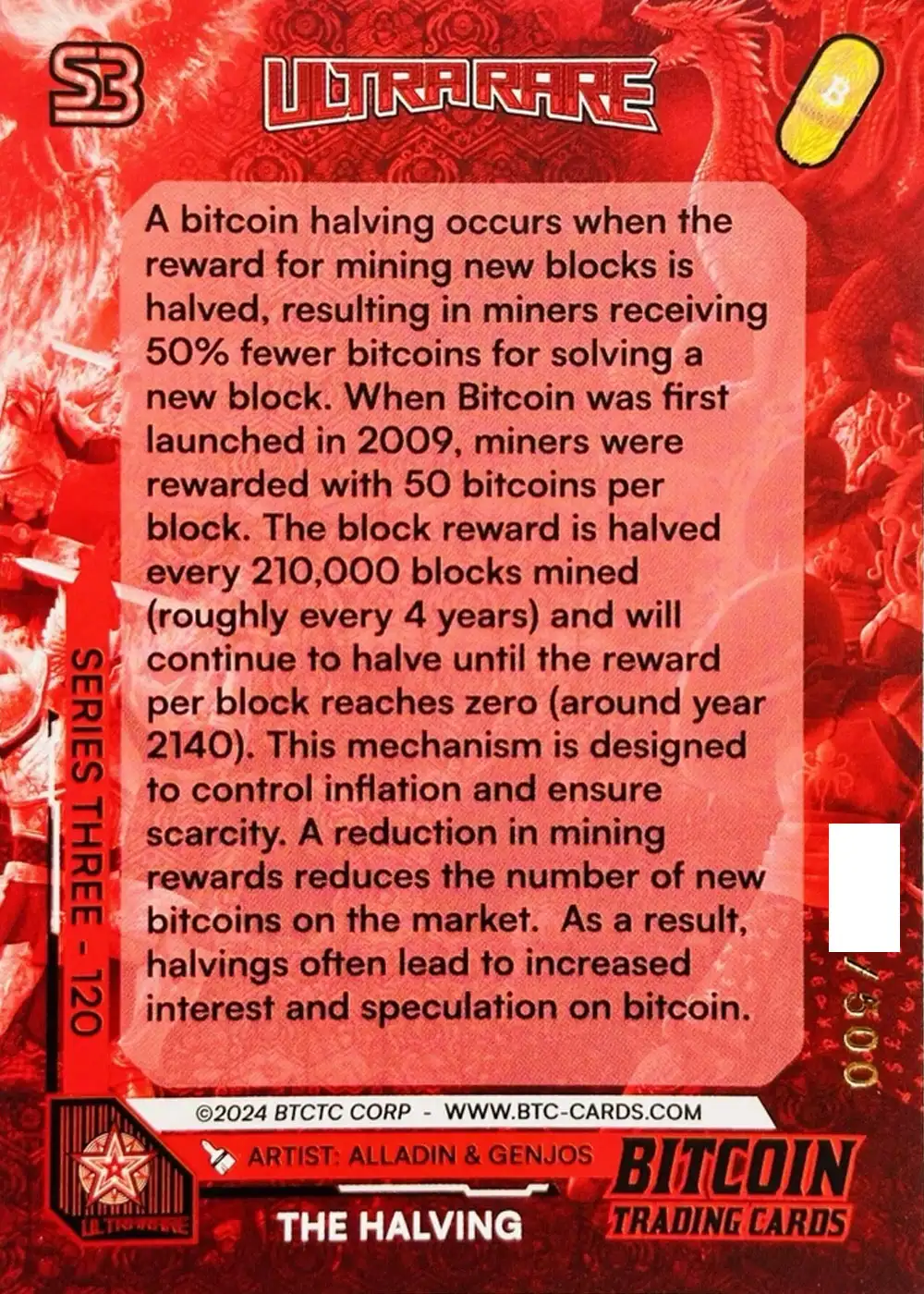 The Halving (/500) card back