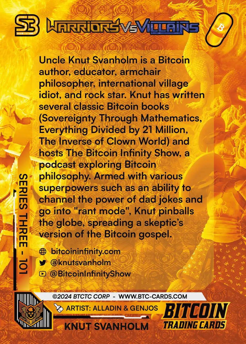 Knut Svanholm (/500) card back