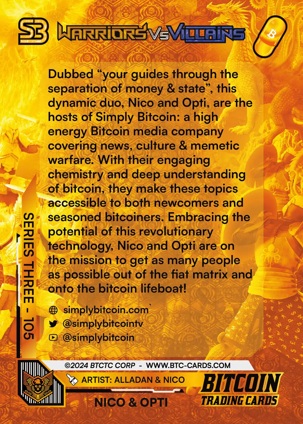 Nico & Opti (/500) card back