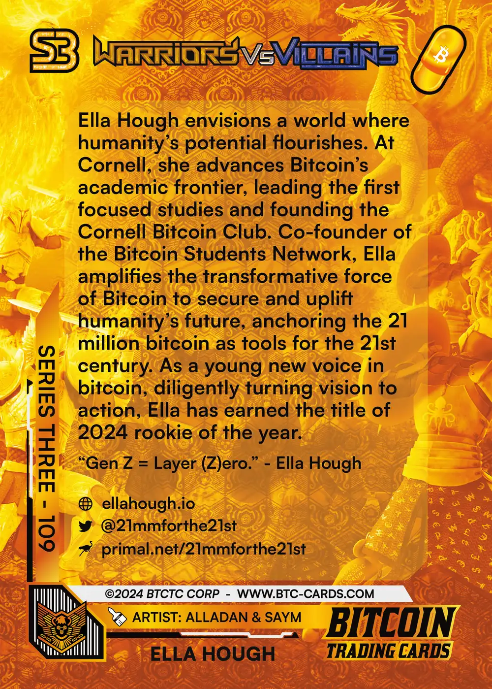 Ella Hough (/500) card back