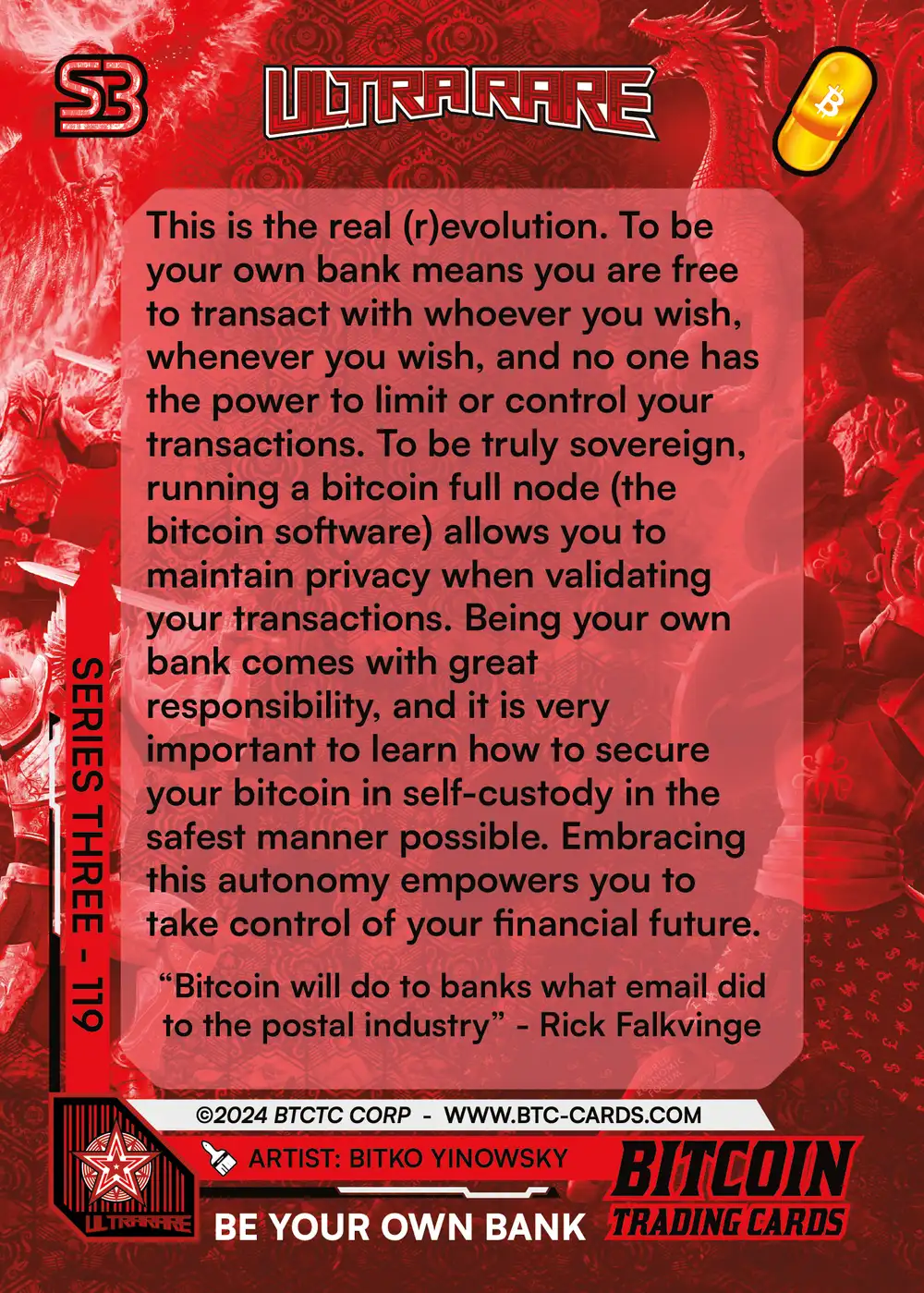 Be Your Own Bank (/500) card back