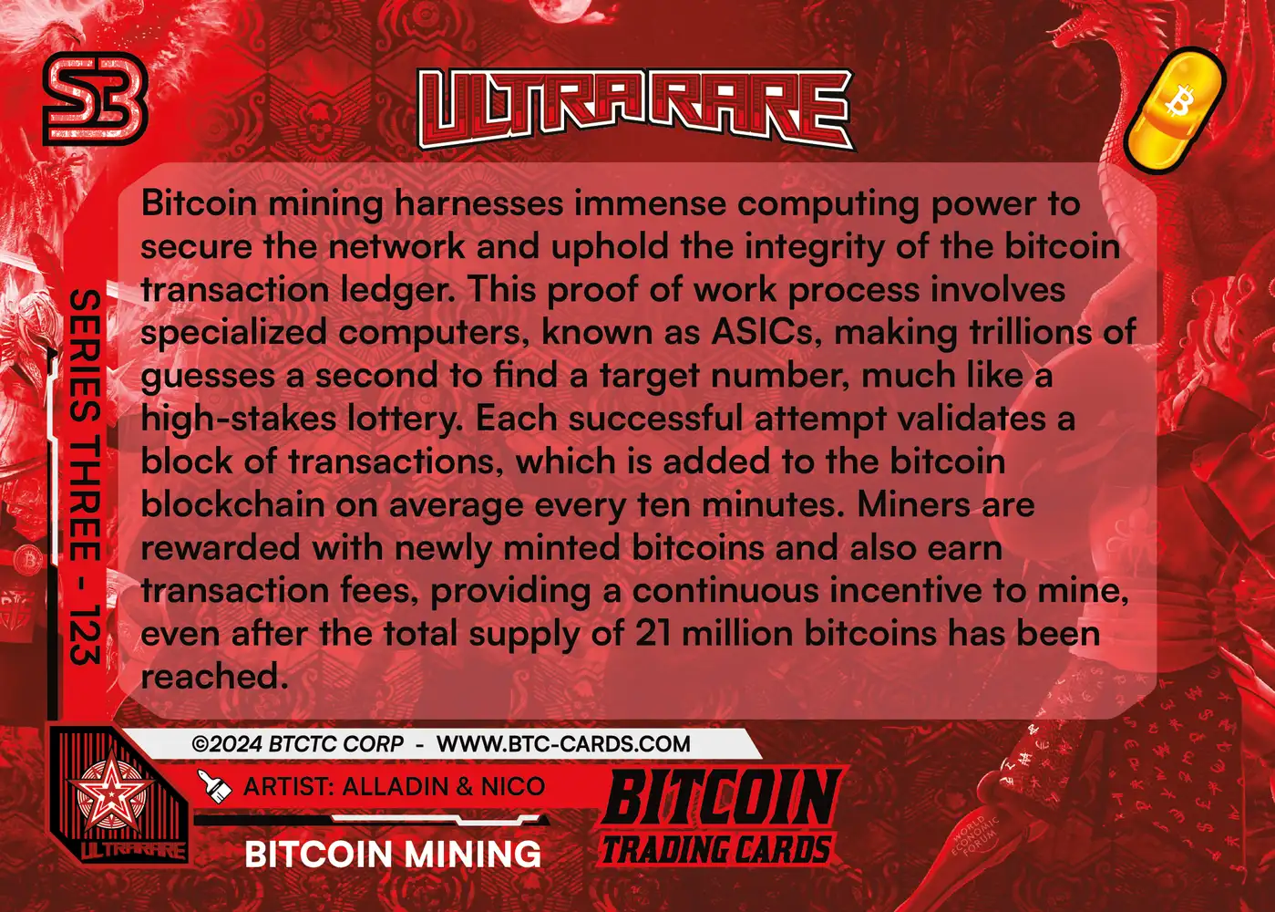Bitcoin Mining (/500) card back