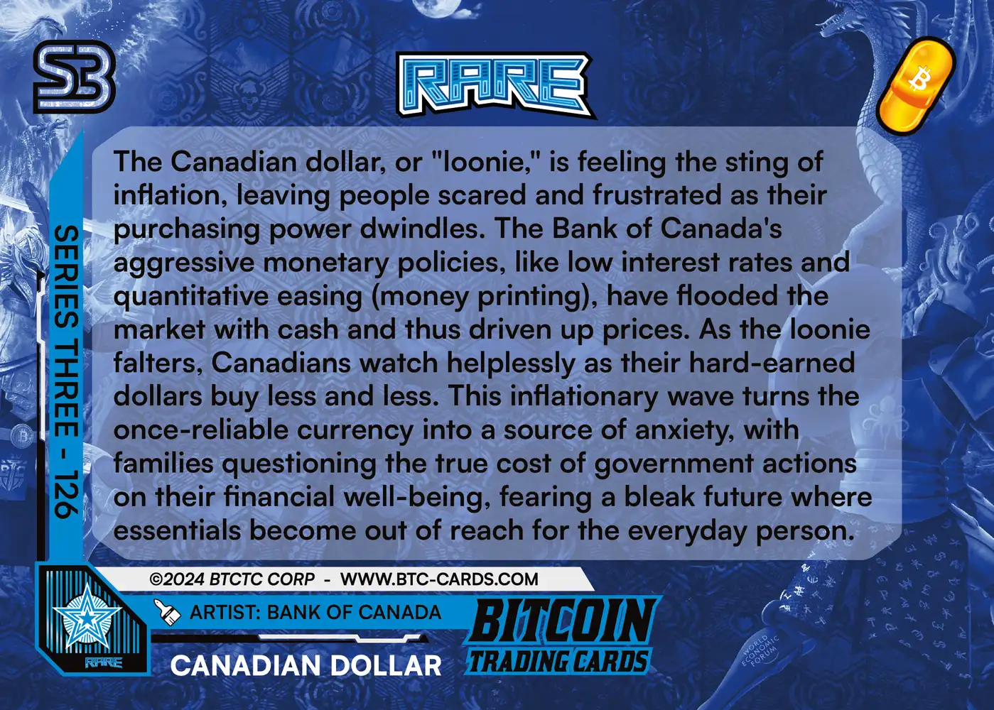 Canadian Dollar (/1000) card back