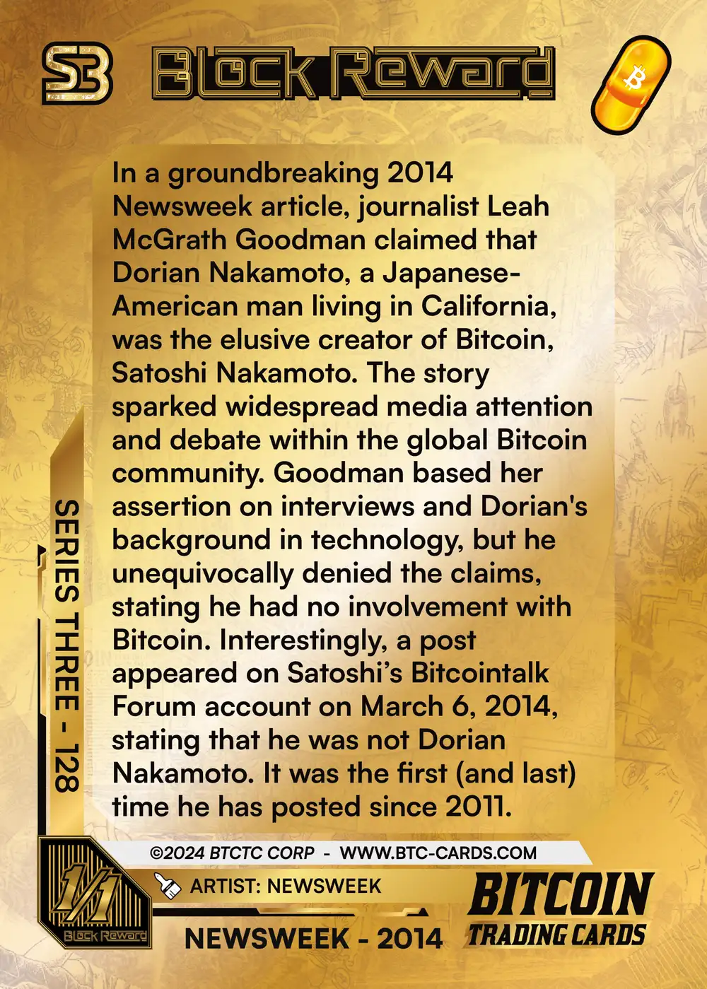 NEWSWEEK (1/1) card back