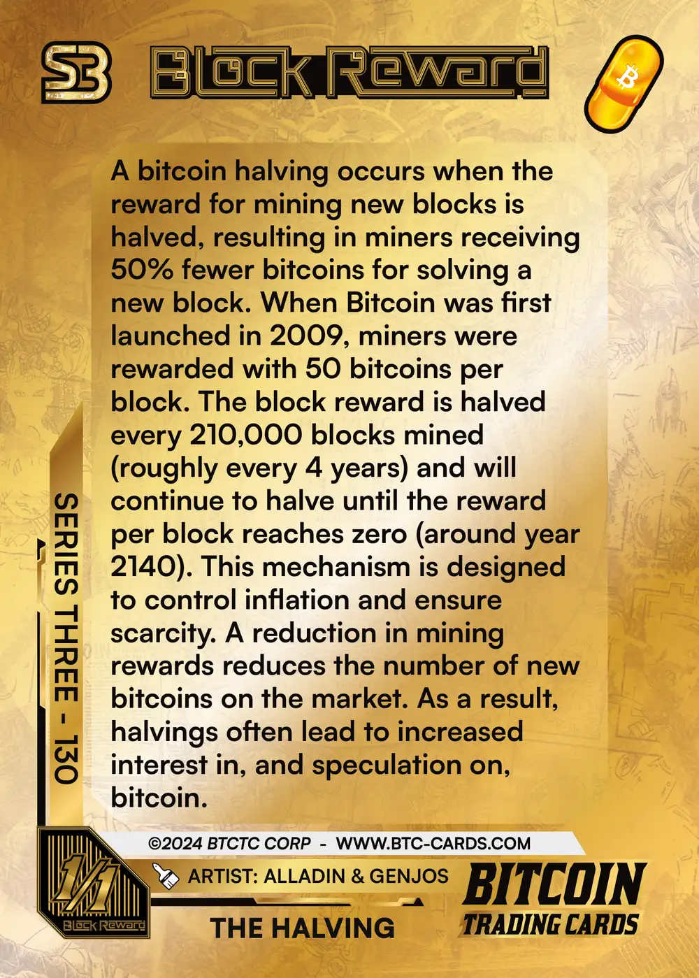 The Halving (1/1) card back